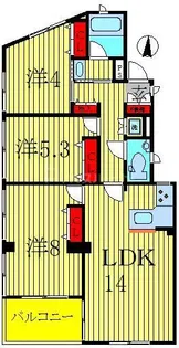 サレジエム【2階】の間取り