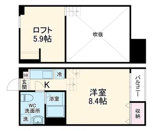 アヴァンツァーレ(avanzare)【2階】の間取り