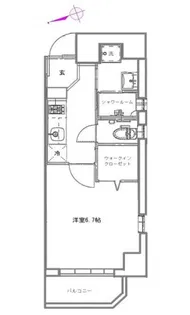 ウィステリア浅草橋【3階】の間取り