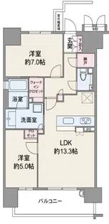 ポレスターザ・レジデンス【7階】の間取り