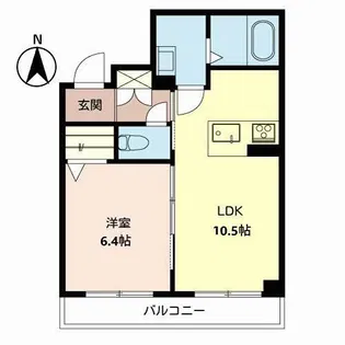 BEREO 厚東【2階】の間取り