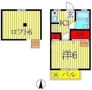 ハイツクワトロ【1階】の間取り
