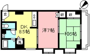 ハッピーハイツ【5階】の間取り