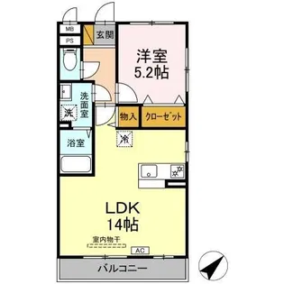 オッツ寒川【2階】の間取り