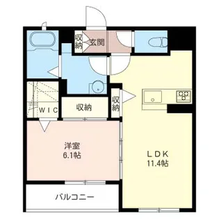 クオーレ【1階】の間取り