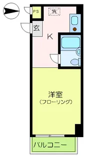 ヒルズ山手西【1階】の間取り