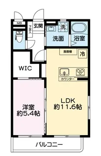 クレイン八景水谷【2階】の間取り