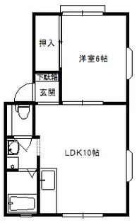 アーバン牛久90号館【1階】の間取り