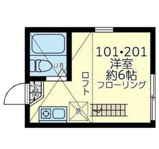 ユナイト新横浜トーマス・グラバー【2階】の間取り