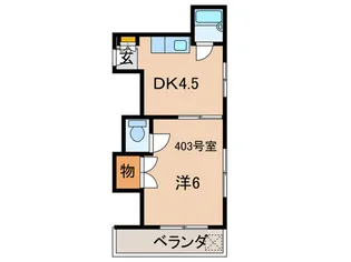 ウインライフ松原I【4階】の間取り