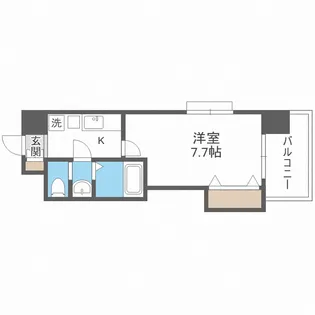 Luxe新大阪II【5階】の間取り