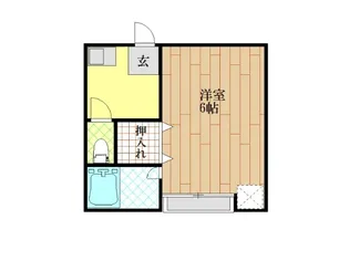1Kの間取り画像