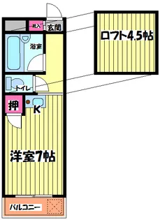 東京都調布市国領町5【アパート】の間取り