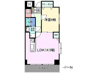 サニープレイス銀杏【3階】の間取り