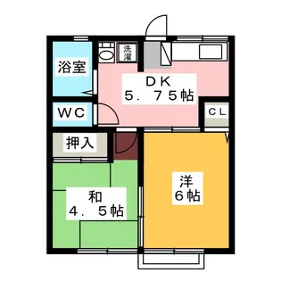 ピースフル南仙台【2階】の間取り