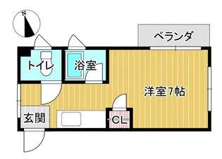 岸本コーポB【2階】の間取り