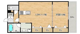 大阪府大阪市東住吉区駒川1【マンション】の間取り