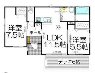 宮城県加美郡加美町字一本杉【一戸建】の間取り