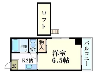 ローゼ比治山【9階】の間取り