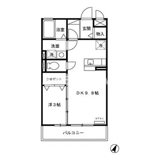 PRINCESS I・II【3階】の間取り