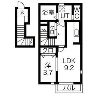 ダイヤモンドヒルズ半田上池【2階】の間取り