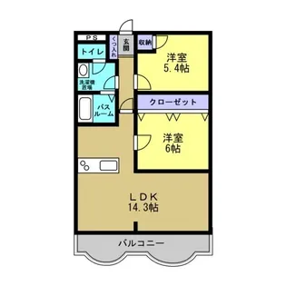 アーバンコート元住吉【1階】の間取り