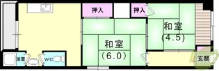 山口コーポ【3階】の間取り