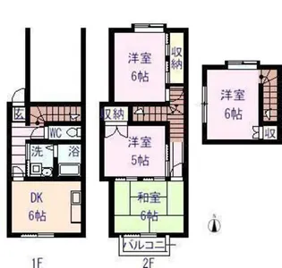 広島県広島市安芸区船越2【一戸建】の間取り