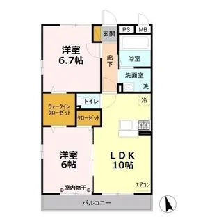 リヴァージュ 参番館【3階】の間取り