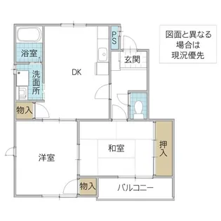 ビューパストラル A棟【2階】の間取り