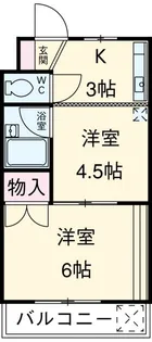 清新三興ハイツ【2階】の間取り