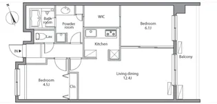 レジディア祐天寺【3階】の間取り