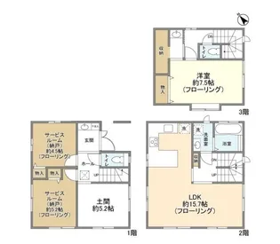 東京都府中市天神町2【一戸建】の間取り