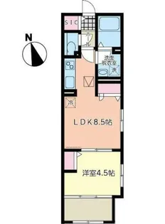 宮城県仙台市太白区郡山3【アパート】の間取り