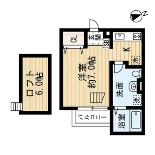 グリーンリーフ香ヶ丘【1階】の間取り