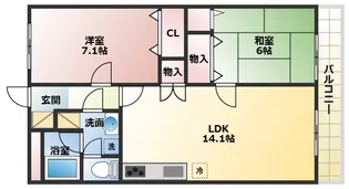 ファインドリブ【2階】の間取り