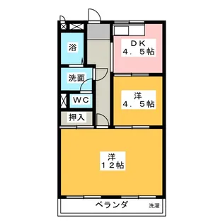 清水住宅ビル【3階】の間取り