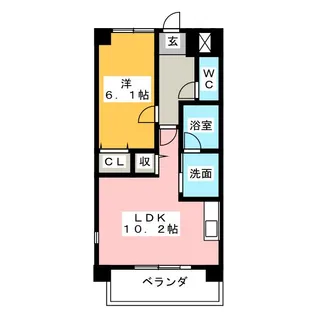 名藤ビル【6階】の間取り