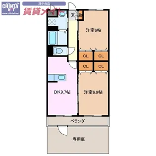 サン・シャイン【1階】の間取り