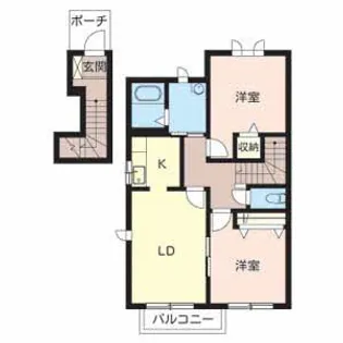 ウィンドコート【2階】の間取り