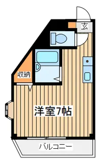 ブルースカイ【2階】の間取り