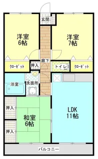 カルディア中嶋【2階】の間取り
