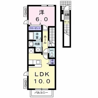 群馬県前橋市本町3【アパート】の間取り
