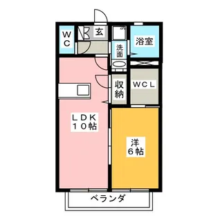 パレスT前田西III【1階】の間取り