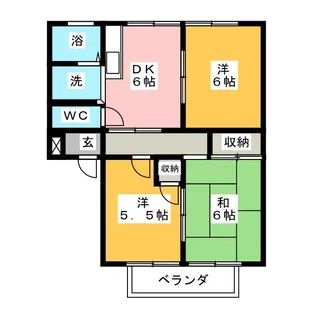 メゾンフロール【1階】の間取り