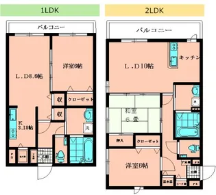 グランデール親和【2階】の間取り