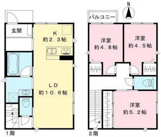 埼玉県さいたま市見沼区大和田町2【一戸建】の間取り