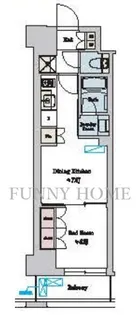 東京都目黒区大橋2【マンション】の間取り