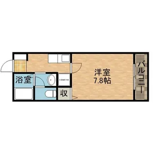 アサコート【1階】の間取り