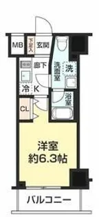 ガレリアレジデンス石川町【4階】の間取り